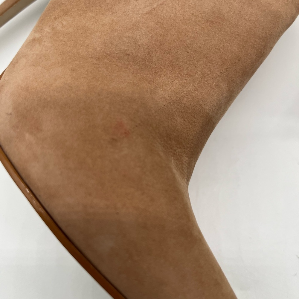 Steve Madden Tan Suede Pointed Toe Ankle Booties Stiletto Heel Size 9 - Picture 7 of 16